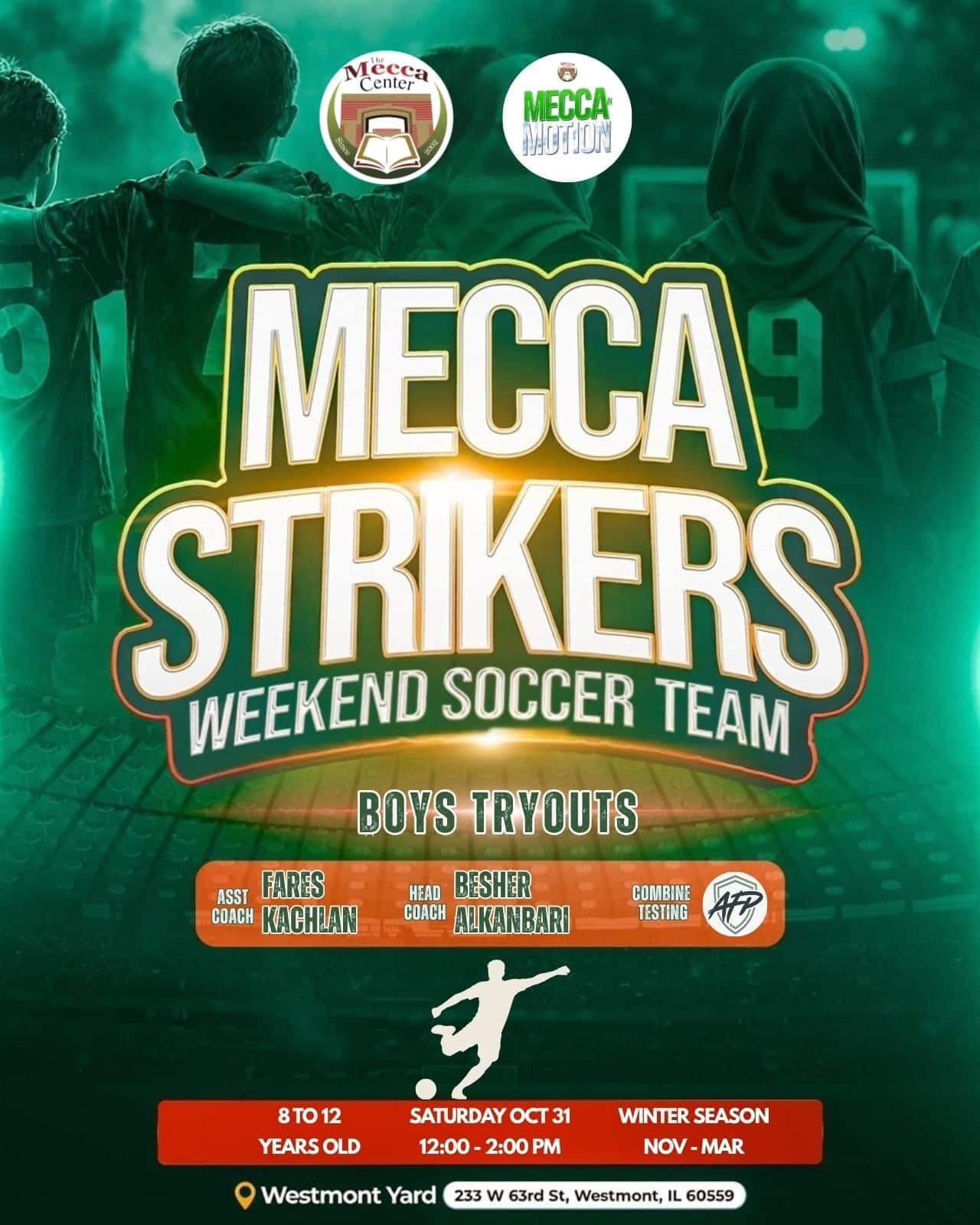 Mecca Strikers Weekend Soccer Team: Boys Tryouts